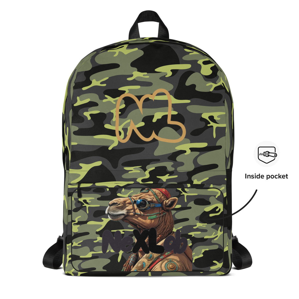 Marshal Backpack — front pocket artwork detail