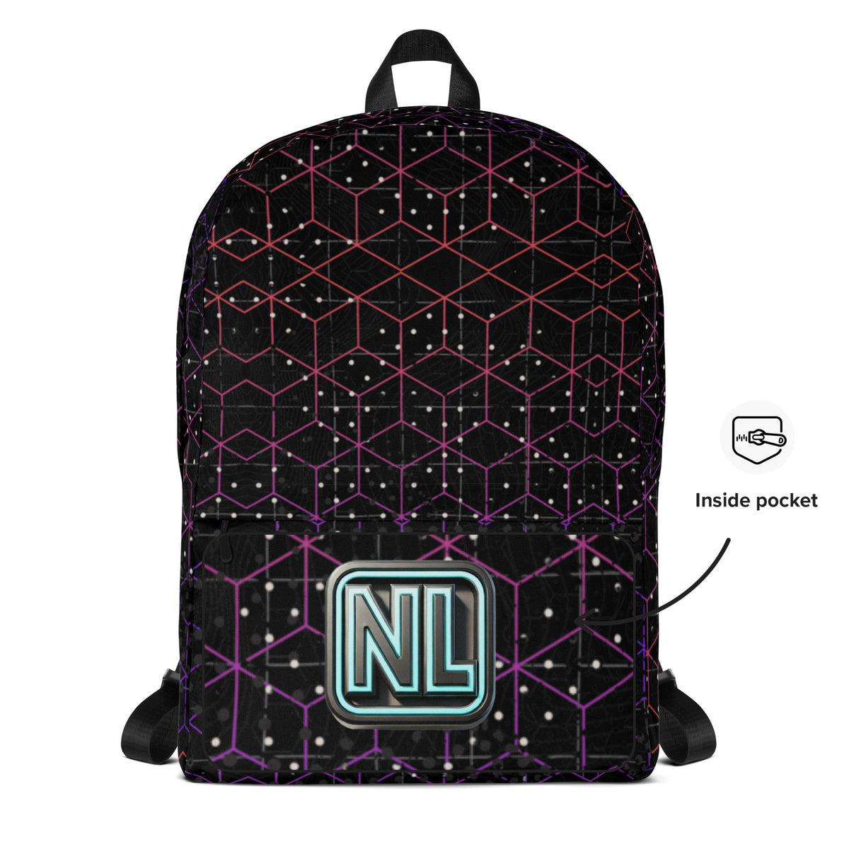 Cosmic Backpack — front pocket artwork detail