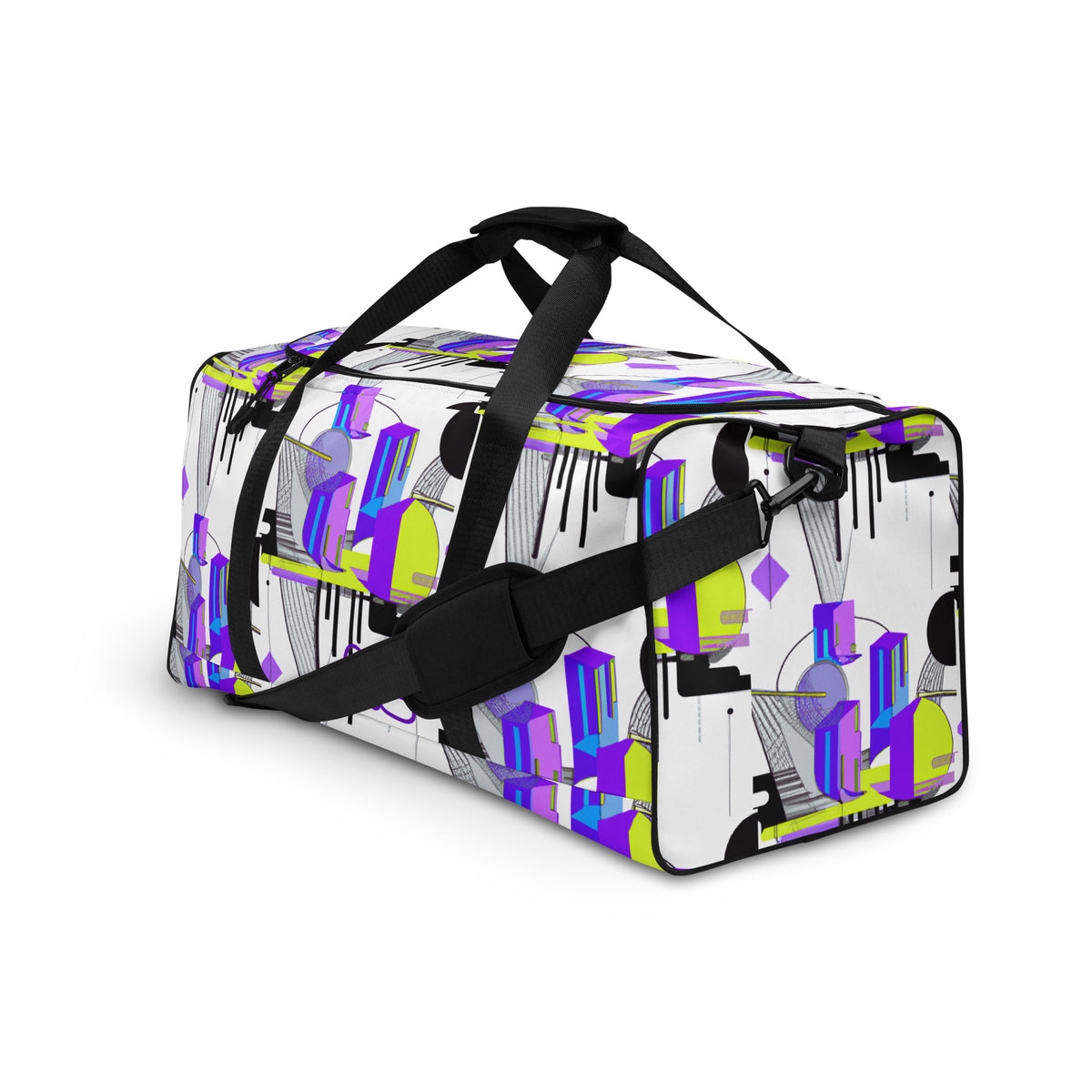 Interstellar Duffle Bag — front-left angled view