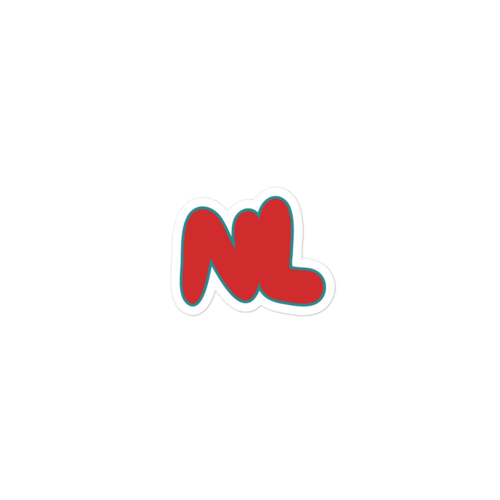 NL Red Sticker — design preview; 3 × 3 inch option