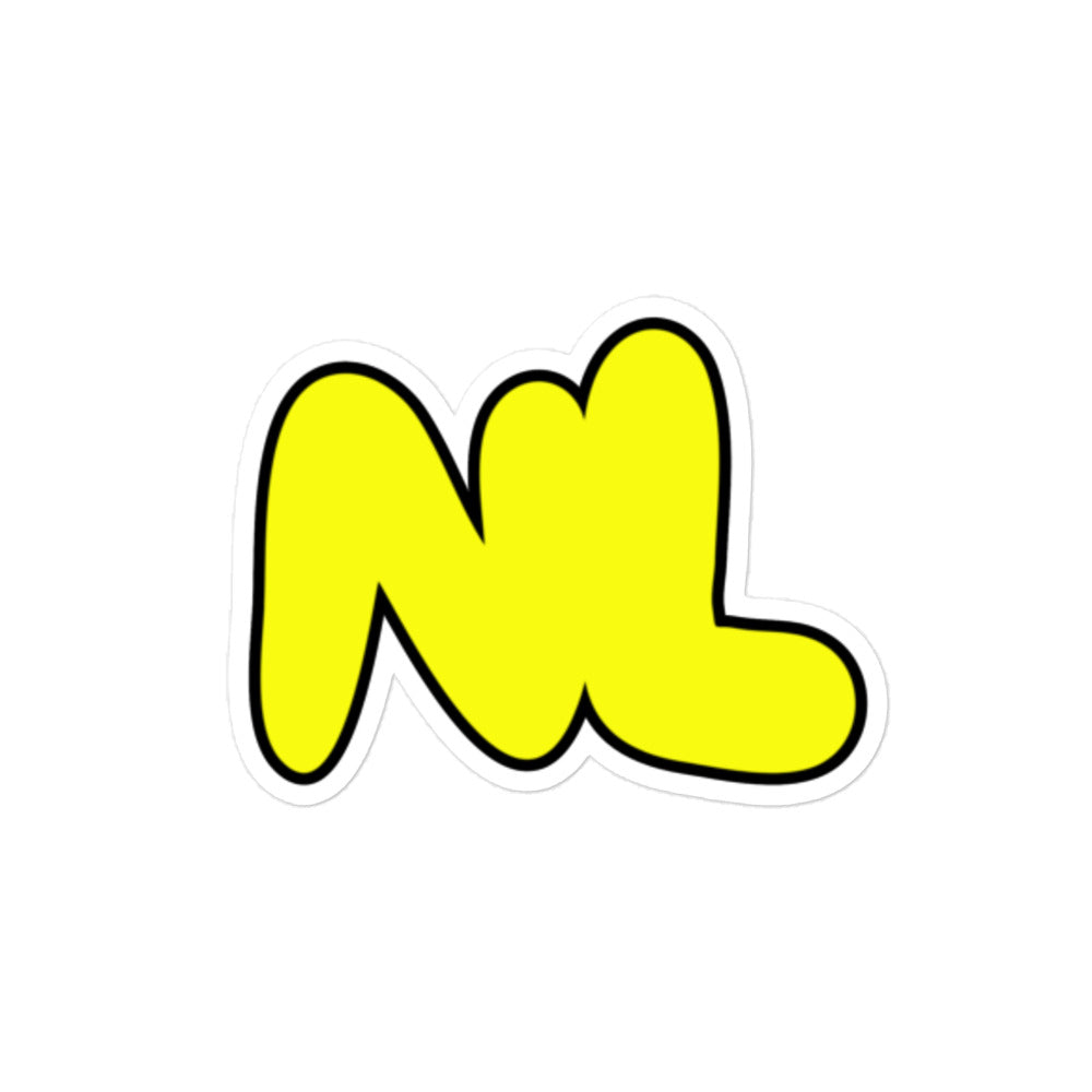 NL Yellow Sticker — design preview; 5.5 × 5.5 inch option