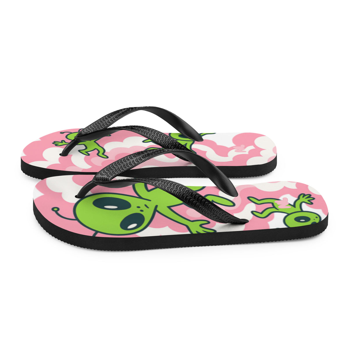 Graphic Flip-Flops — left-side view