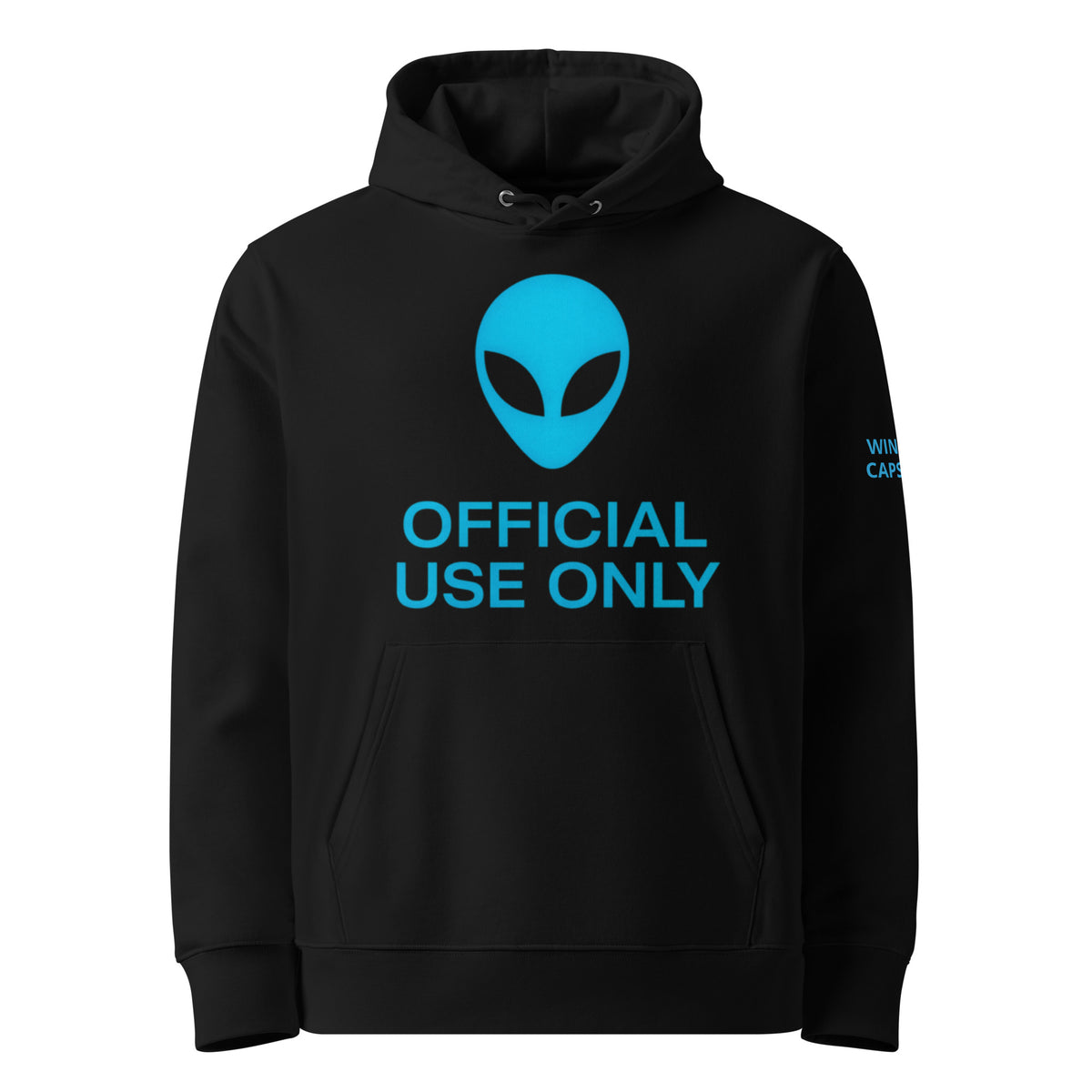 Alien Operative Tactical Hoodie in Black — front view
