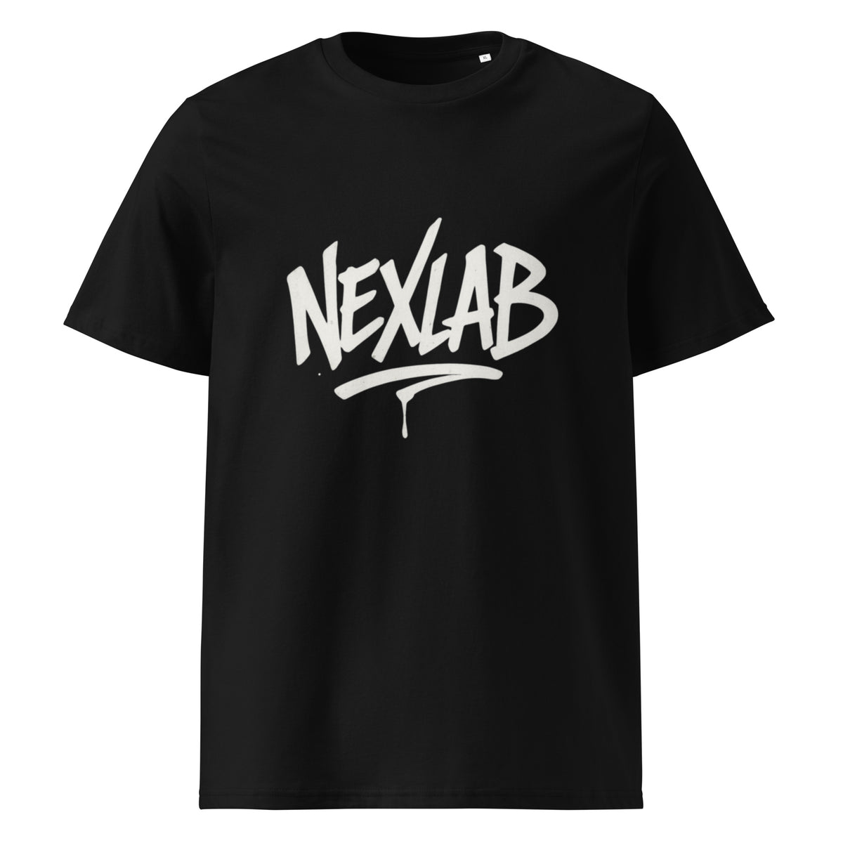 NEXLAB Original Organic Cotton T-Shirt in Black — front view