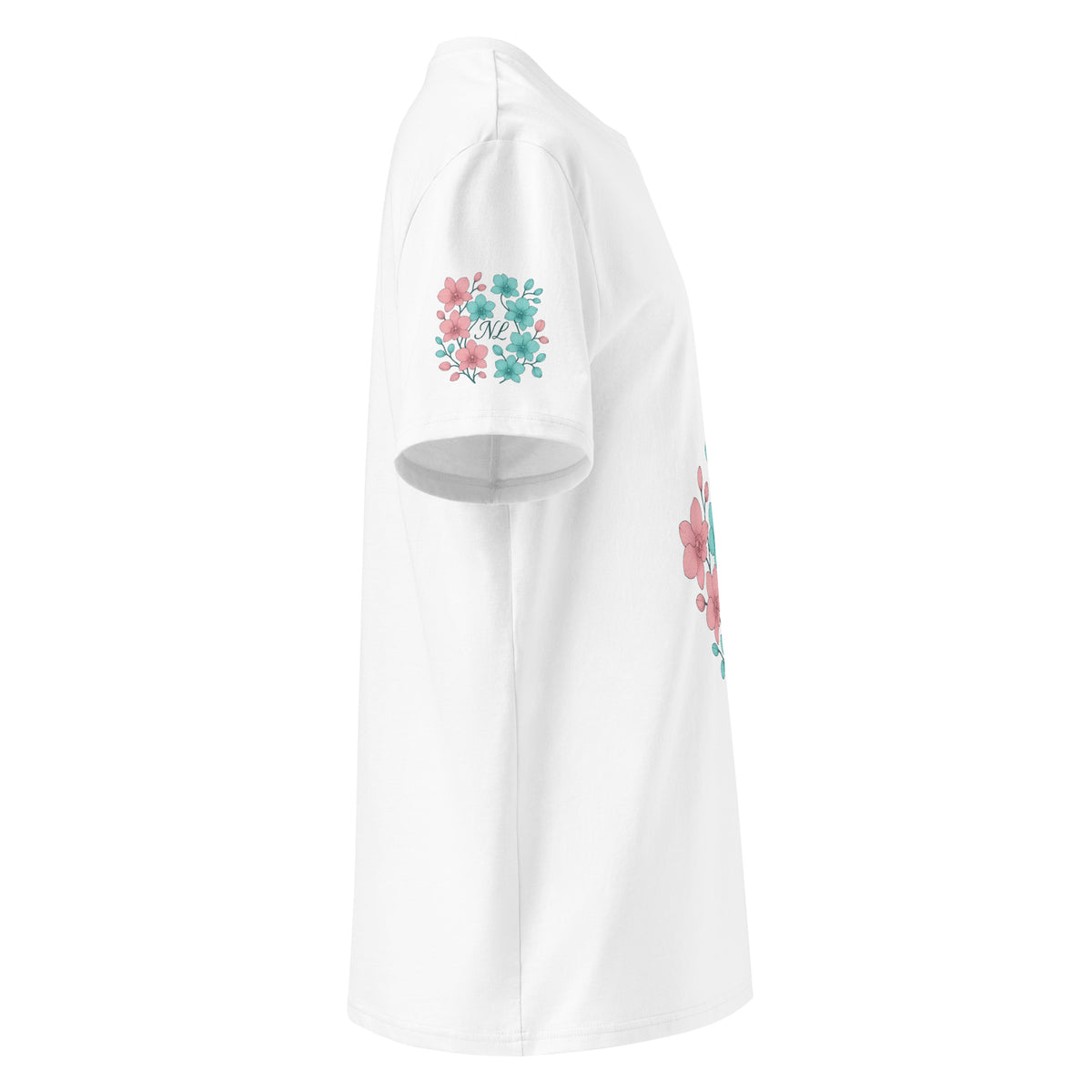 Flowers Organic Cotton T-Shirt — right-side view