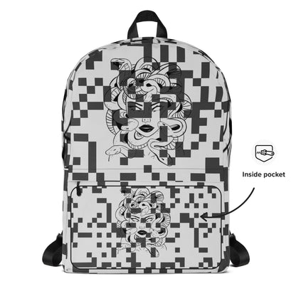 MeduTrix by Ezra Backpack — front pocket artwork detail
