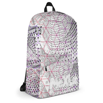 Abstract Cosmic Backpack — angled front view
