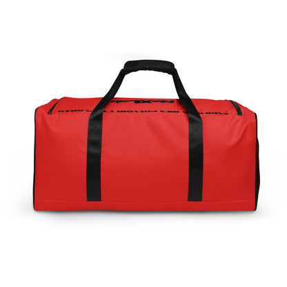Boxer Axolotl Red Duffle Bag — back view