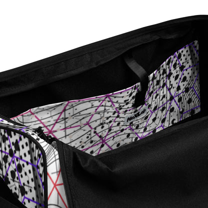 Cosmic Duffle Bag — interior pocket detail