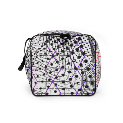 Cosmic Duffle Bag — left-end view