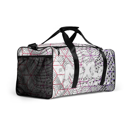 Cosmic Duffle Bag — front-right angled view