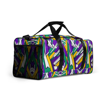 Comics 80s Duffle Bag — front-right angled view