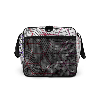 Cosmic Duffle Bag — right-end view