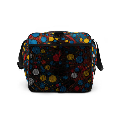 Dalmatian Dots Duffle Bag — right-end view