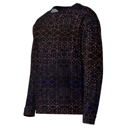 Interstellar Abstract Sweatshirt — front-left angled view