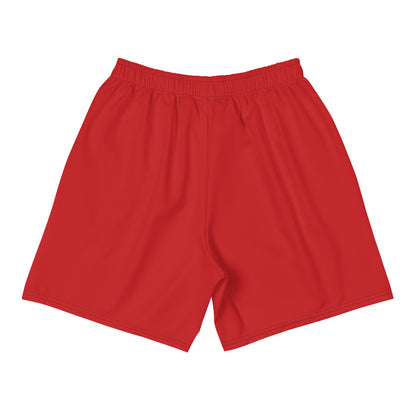 NL Red Athletic Long Shorts — back view
