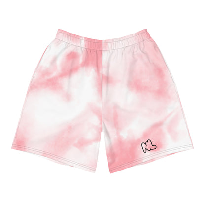 Pink Cloud Athletic Long Shorts — front view