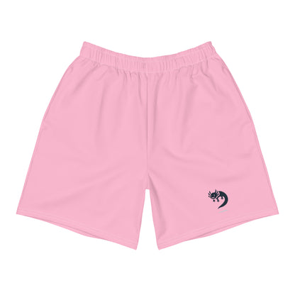 Axolotl Pink Athletic Long Shorts — front view