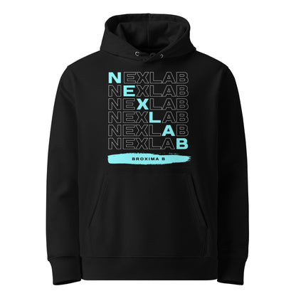 NEXLAB Official Organic Cotton Hoodie in Black — front view