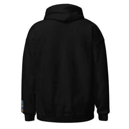 NL Hoodie in Black — back view