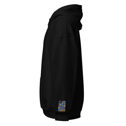 NL Hoodie in Black — left-side view