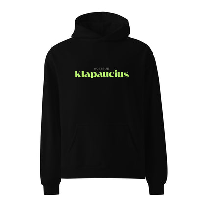 KLAPAUCIUS Oversized Hoodie in Black — front view