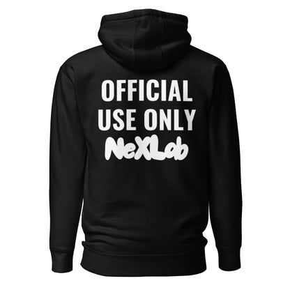 Official Use Only Hoodie in Black — back view