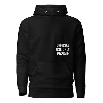 Official Use Only Hoodie in Black — front view