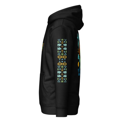 Alien Salvaje Hoodie in Black — left-side view